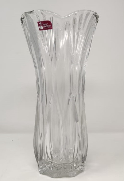 VASE 12" X 6" GLASS-27 CLEAR HP0330 30CM BRIGHTON RED CHERRY VASE 12" X 6" GLASS-27 CLEAR HP0330 30CM BRIGHTON RED CHERRY