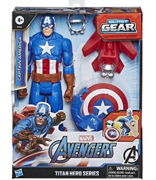 Toy Avengers Marvel Blast Gear Captain America 12"