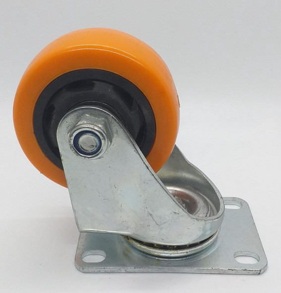 WHEEL COASTER 3" SWIVEL ORANGE 75X32