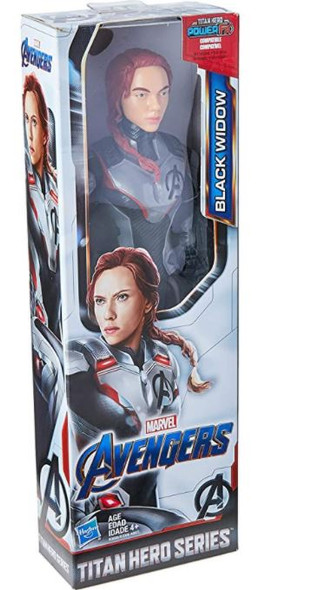 Toy Avengers Marvel Endgame Black Widow 12" Action Figure with Titan Hero Power Fx Port