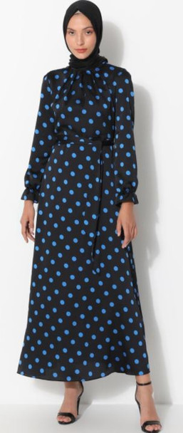 Dress Casual Blue Polka Dots