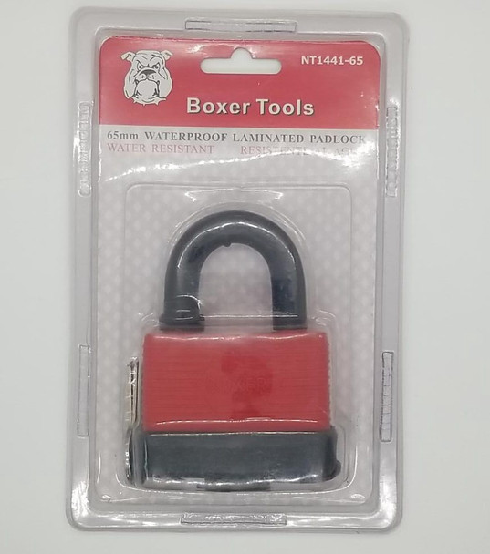 PADLOCK BOXER 65MM NT1441-65 LAMINATED WATER PROOF