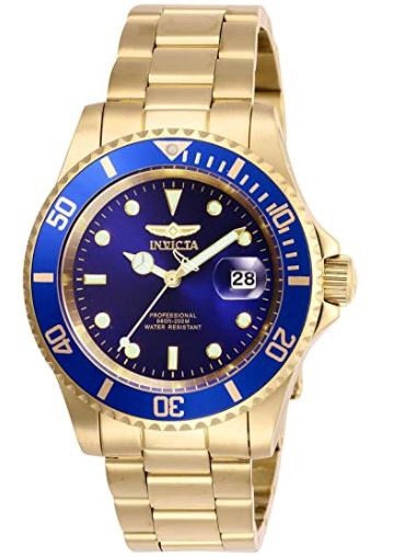 Watch Men Invicta Pro Diver Quartz Stainless Steel Strap Blue dial