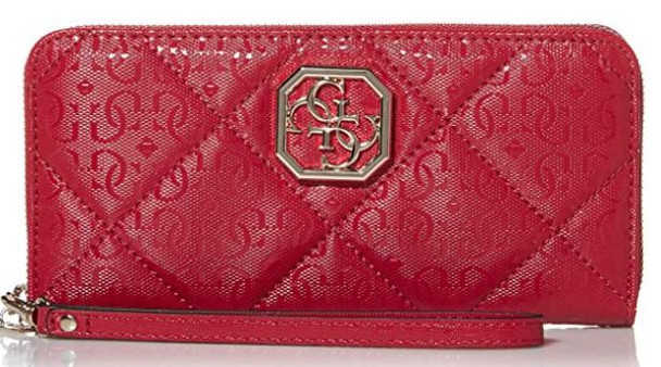 Wallet Women GUESS Dilla Large Zip Around Berry