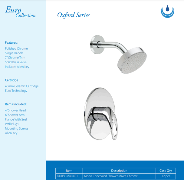 SHOWER MIXER DURAFLOW OXFORD DURSHMXOXF1