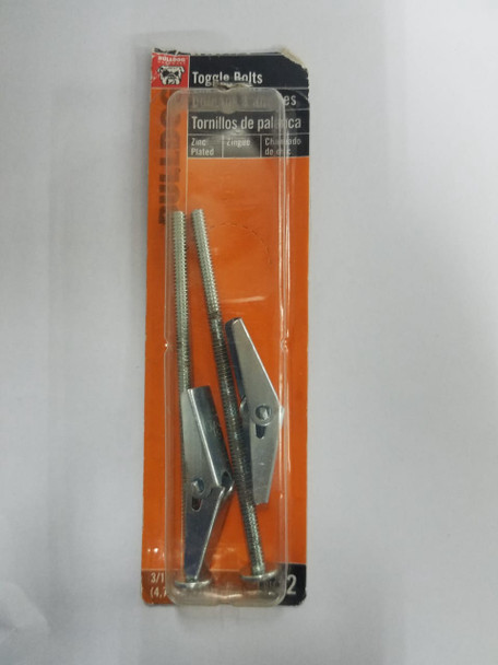TOGGLE BOLTS 3/16" X 4" BULLDOG 2PCS AN-280