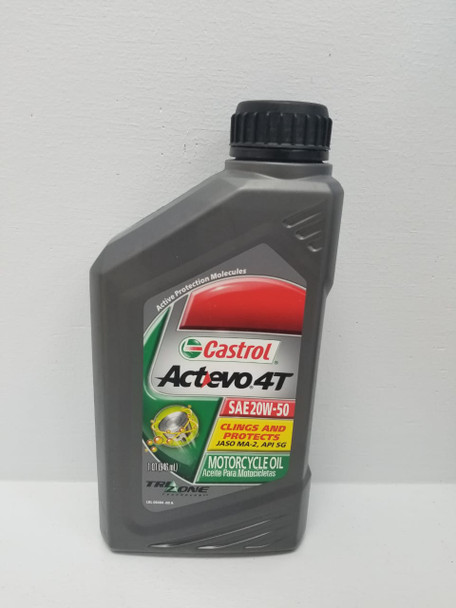 OIL CASTROL ACTEVO 4T SAE 20W50 1 QTS
