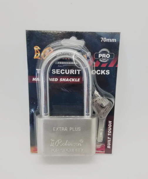 PADLOCK 70MM ROLINSON LONG SHACKLE