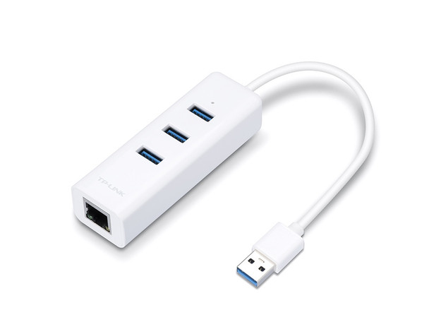 COMPUTER USB 3.0 3 PORT HUB GIGABIT ETHERNET ADAPTOR TP-LINK UE330