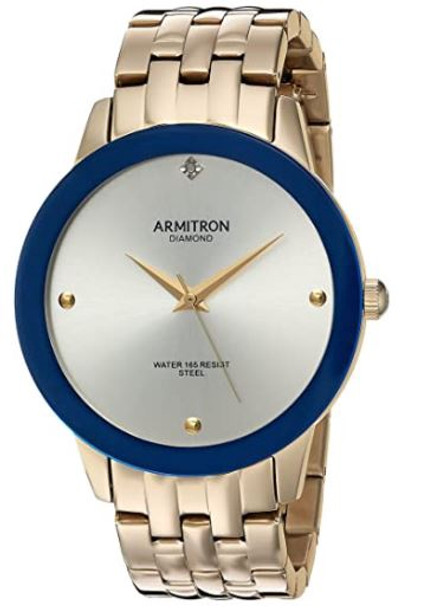 Watch Armitron Men's 20/4952 Diamond Dial Silver Bracelet 