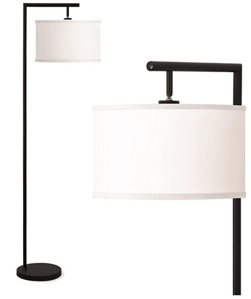 Floor Lamp Addlon Montage Modern Living Room Bedroom  5' Tall Pole Light Overhang  with LED Bulb - Black