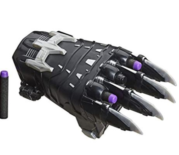 Toy Avengers NERF Power Moves Marvel Black Panther Power Slash Claw NERF Dart-Launching