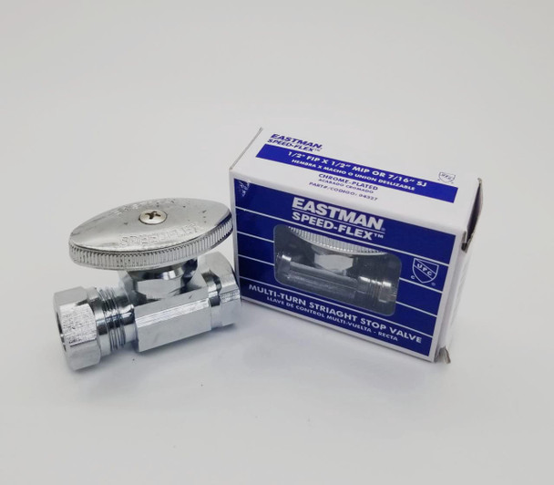 STRAIGHT VALVE 1/2" X 1/2" EASTMAN 04327