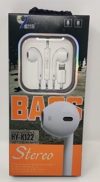 EARPHONE HEYU HY-K122 BASS STEREO IPHONE 8