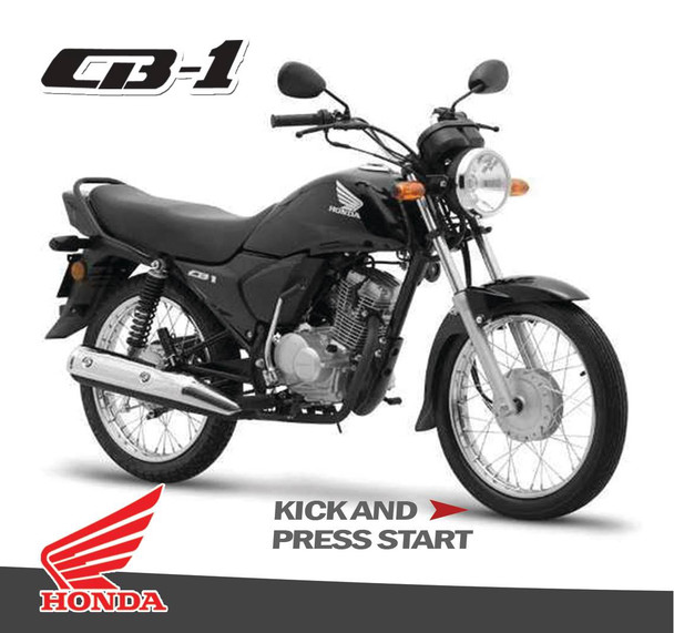 MOTORCYCLE HONDA CB1 125cc BUTTON & KICK START