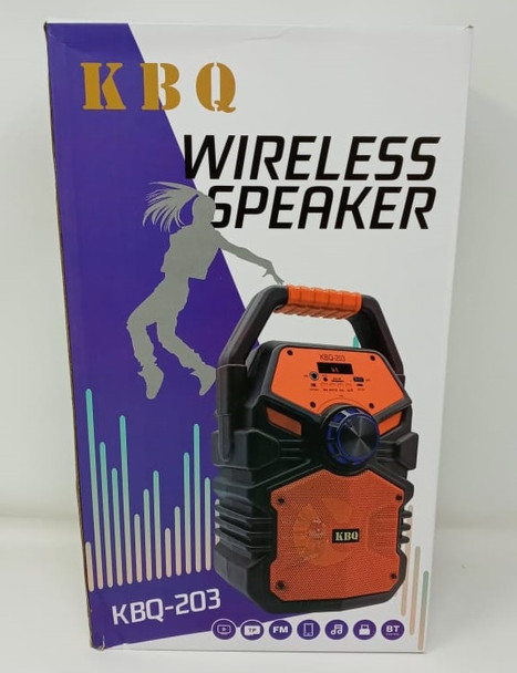 SPEAKER BOX KBQ KBQ-203 BT (POWERED) ACTIVE RECHARGEABLE