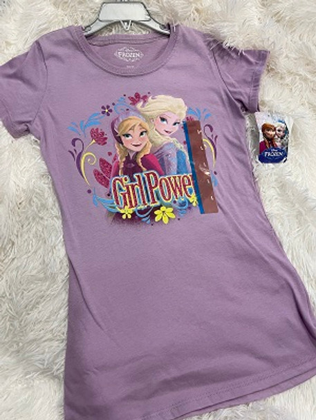 Kids Tshirt Disney Girls Frozen purple