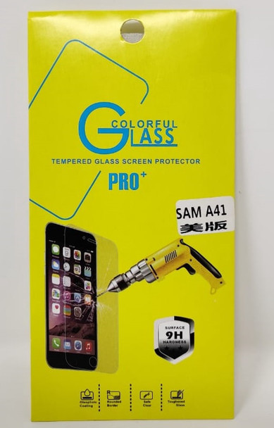 PHONE SCREEN PROTECTOR FOR SAMSUNG A41 TEMPERED GLASS PRO+ COLORFUL GLASS