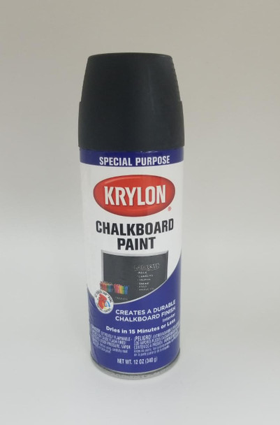 KRYLON CHALKBOARD PAINT BLACK 807 12OZ