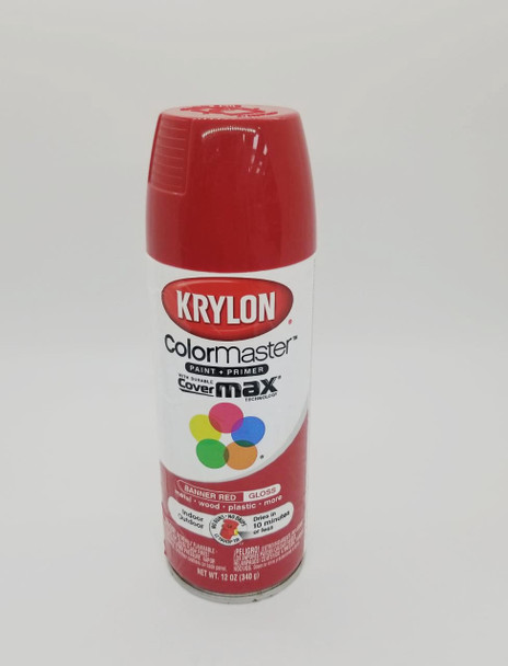 KRYLON COLORMASTER GLOSS BANNER RED 52108 12OZ