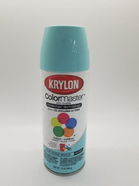 KRYLON COLORMASTER GLOSS BLUE OCEAN BREEZE 51512 12OZ