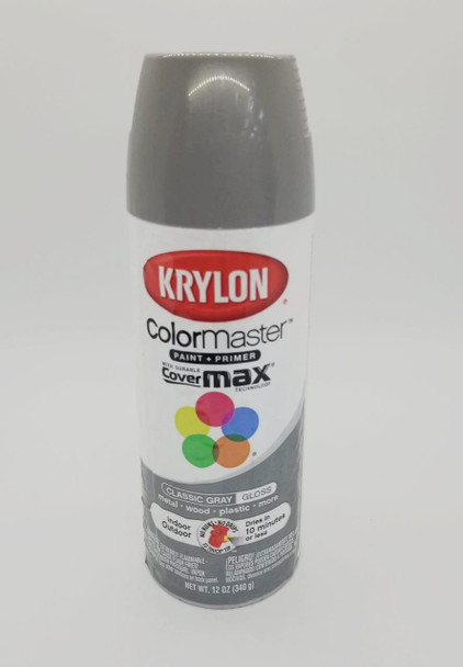KRYLON COLORMASTER GLOSS CLASSIC GRAY 53551 12OZ