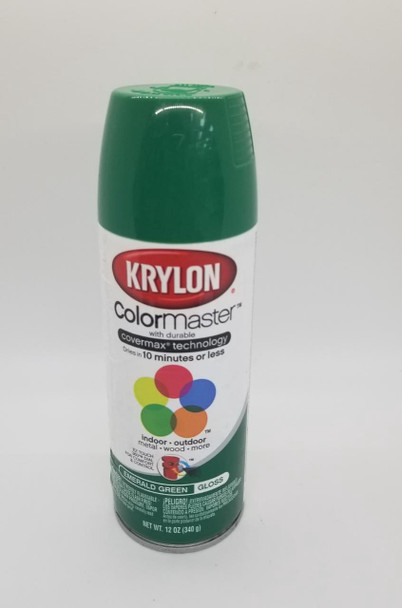 KRYLON COLORMASTER GLOSS EMERALD GREEN 52016 12OZ