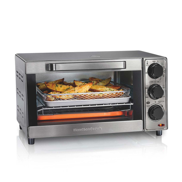 TOASTER OVEN HAMILTON BEACH 31403 WITH AIR FRYER STAINLESS STEEL