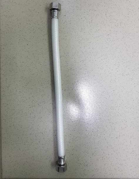 FLEX HOSE 1/2" X 1/2" X 14" PVC WITH METAL ENDS