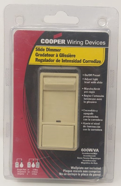 SWITCH DIMMER COOPER S106P-V-K CREAM