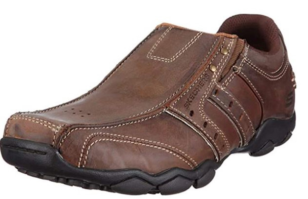Footwear Skechers Men's Slip on Shoe Diameter Bike Toe Run Off Brown