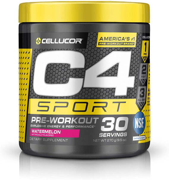 Supplement C4 Sport Pre-Workout Powder Watermelon Sport Men & Women