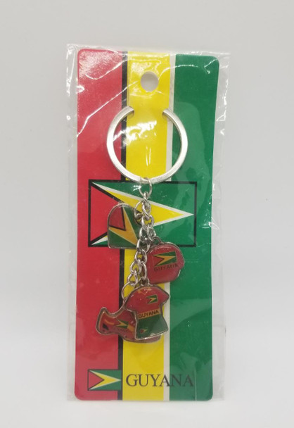 KEY RING GUYANA W/SHIRT/SHOE ETC #KR15