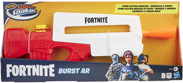 NERF Super Soaker Fortnite Burst AR Water Blaster -- Pump-Action Soakage for Outdoor Summer Water Games -- for Youth, Teens, Adults