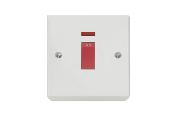 SWITCH CONTACTUM 32AMPS X1789 WITH LIGHT DOUBLE POLE WITHOUT BASE