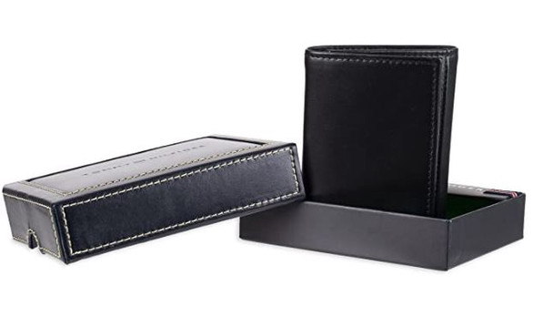 Wallet Tommy Hilfiger Men's Genuine Leather Trifold Black