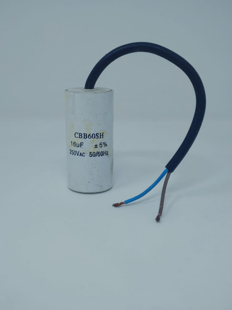 WATER PUMP CAPACITOR 16UF 250V  CBB60SH D#317