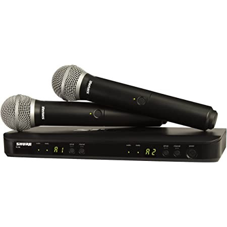 MICROPHONE KIT SHURE BLX288PG58H10 DUAL CORDLESS