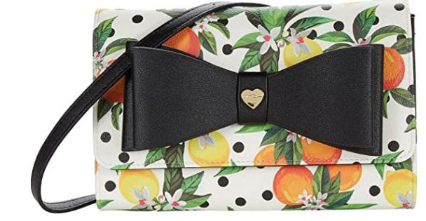 Bag Betsey Johnson Dani Floral Printed Crossbody with Bow