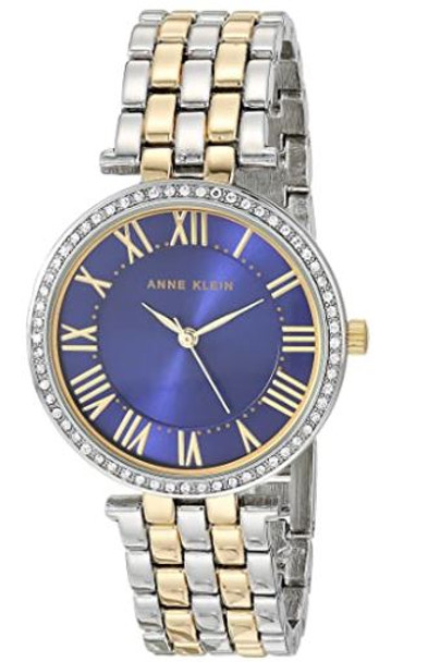 Watch Anne Klein Women's Premium Crystal Accented Bracelet Navy 3131NVTT