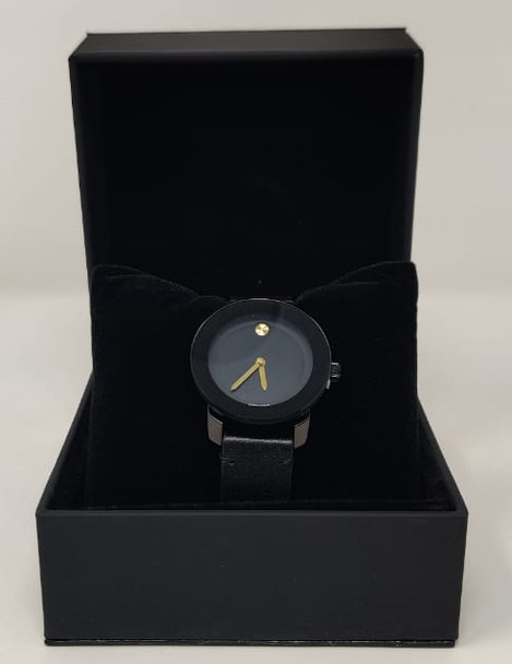Watch Fashion Generic Women Black With Black Leather Smooth Strap