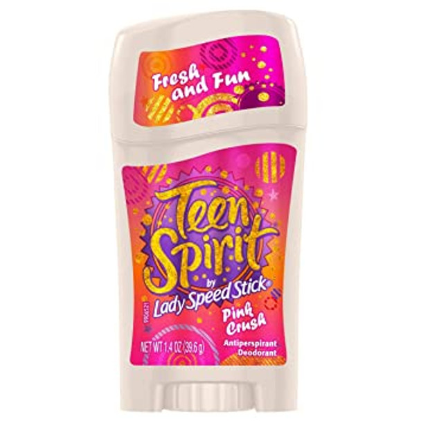 Lady Speed ​​Stick Teen Spirit Pink Crush Antiperspirant Deodorant 1.4oz 39.6g