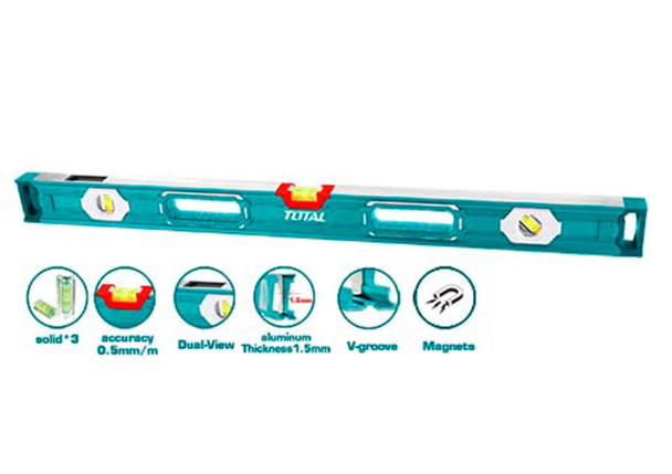 LEVEL TOTAL 150CM TMT215056 Spirit level (With powerful magnets)