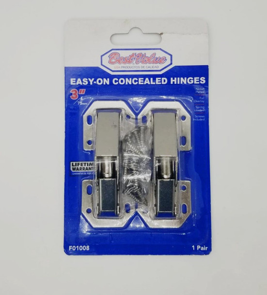 HINGES CONCEALED 3" BEST VALUE F01008