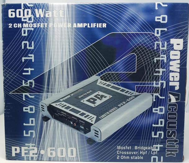 AMPLIFIER CAR POWER ACOUSTIK PF2.600 2CHANNEL