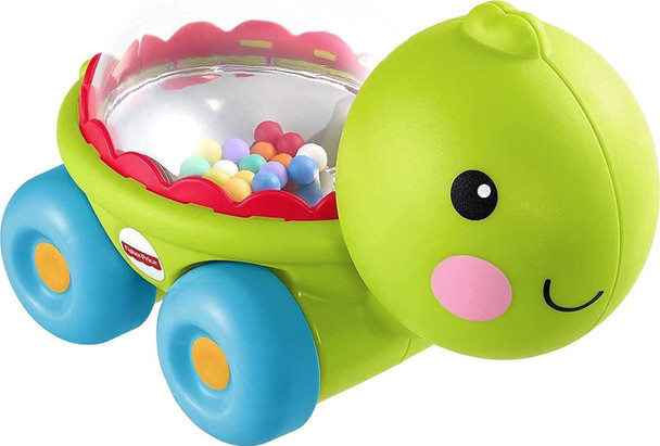 Toy Fisher-Price Poppity Pop Turtle infant push-along vehicle 