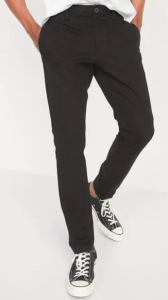 Men Pants Lived in Khaki Skinny black