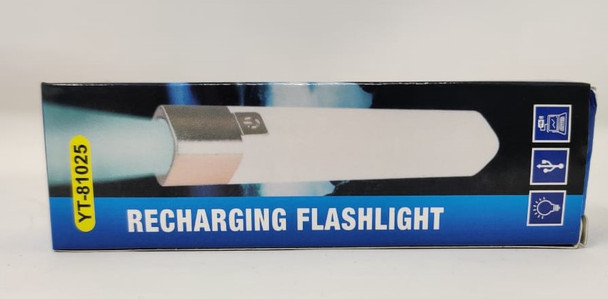 TORCH LIGHT LED YT-81025 AND POWER BANK RECHARGEABLE RECHARGING FLASHLIGHT