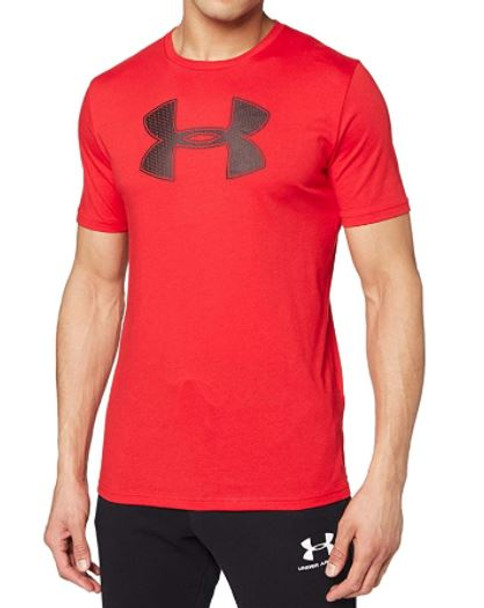 Men T-Shirt Under Armour Red Big Logo