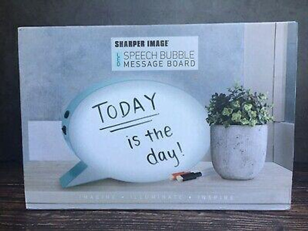 MESSAGE BOARD SHARPER IMAGE LED SPEECH BUBBLE